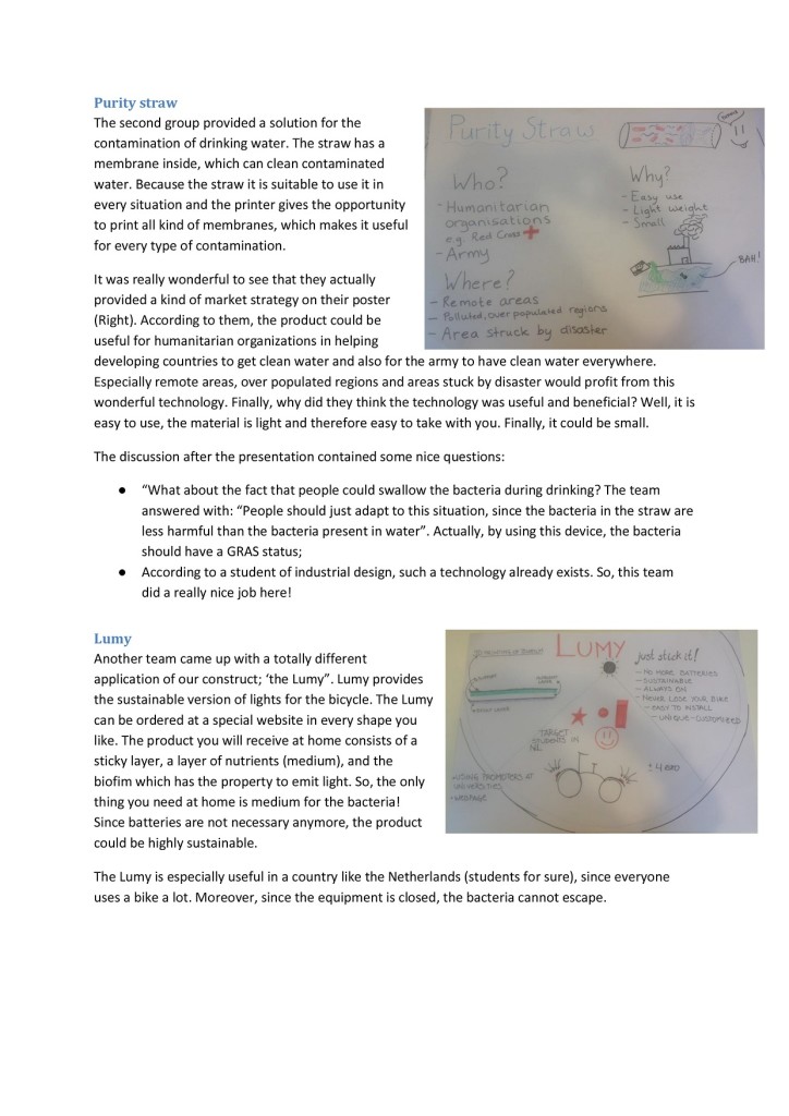 iGEM Bio3Dimensions workshop august 2015-2